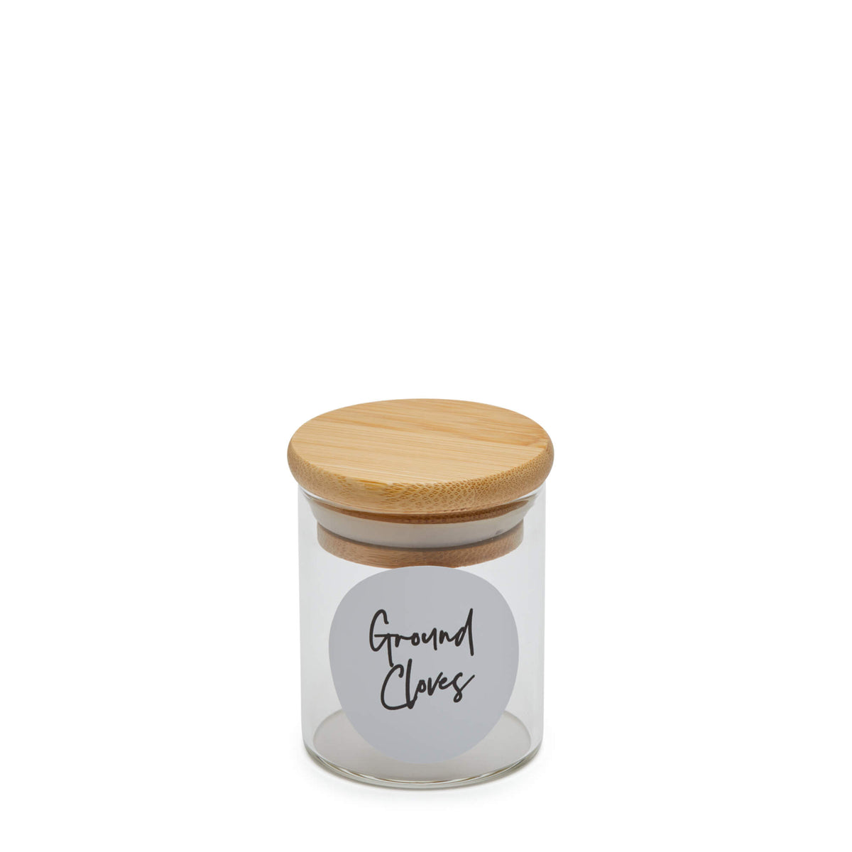 Spice Glass Jar with Bamboo Lid - Various Sizes