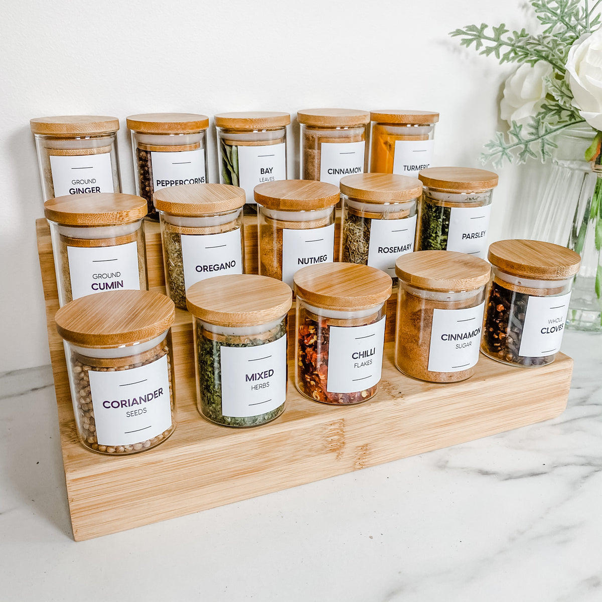 Rectangle Spice Jar Labels