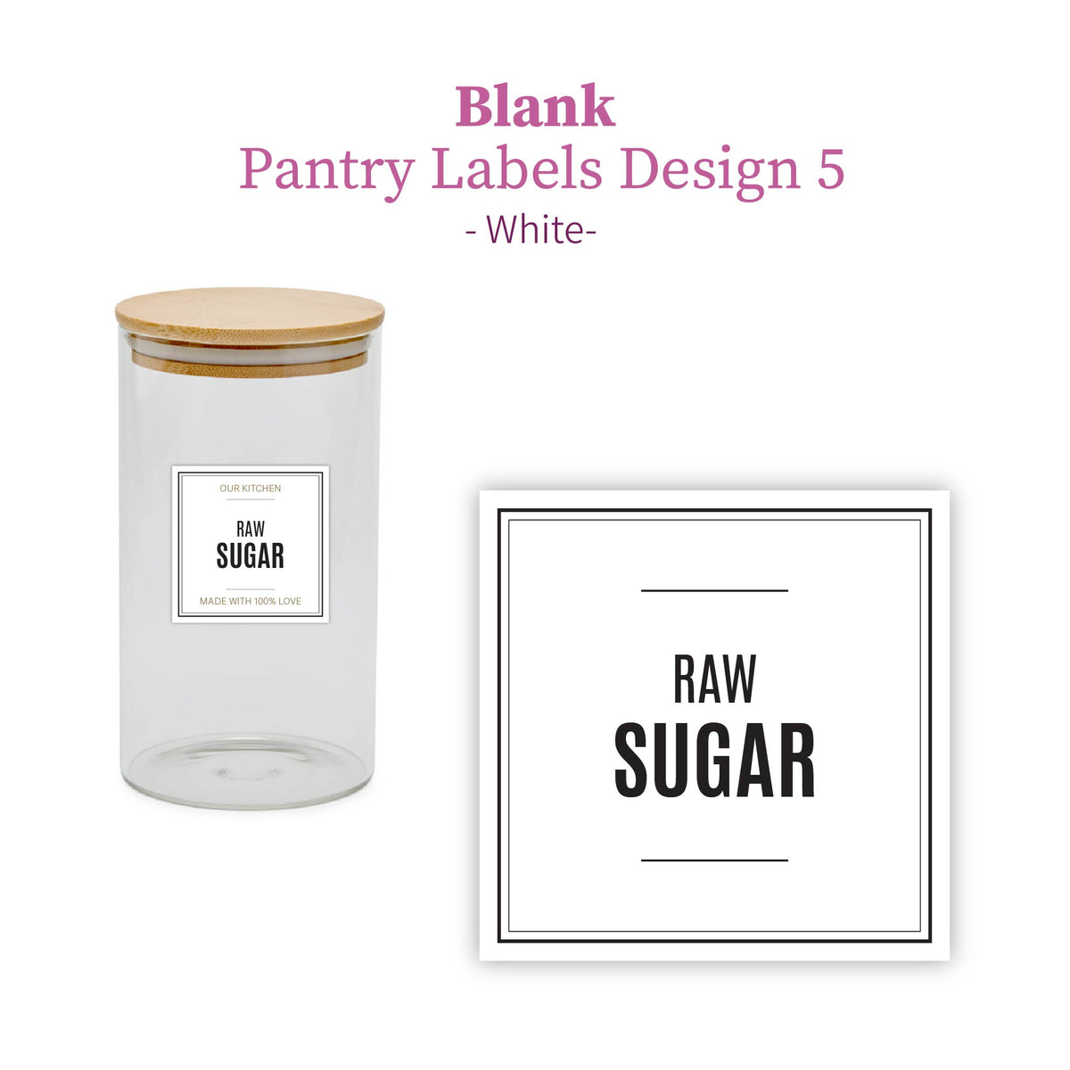 Personalised Pantry Label Set - Design 5