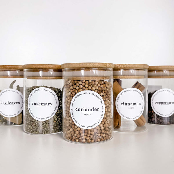 Spice Jar Label Set Design 9 Round The Pretty Store