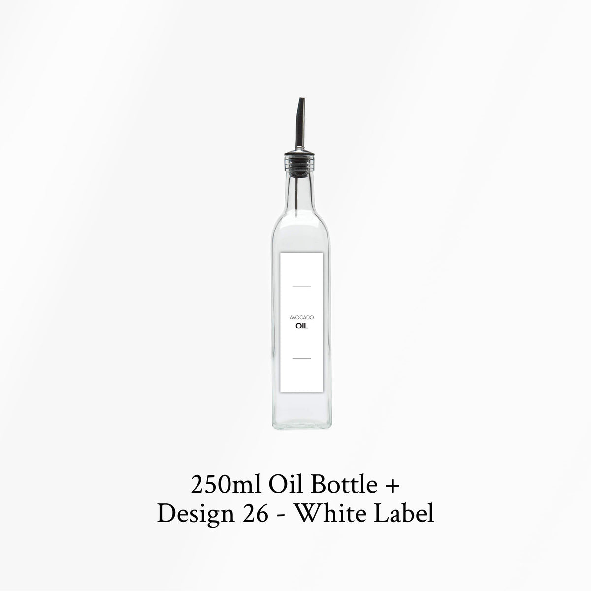 250ml Oil Bottle and Label