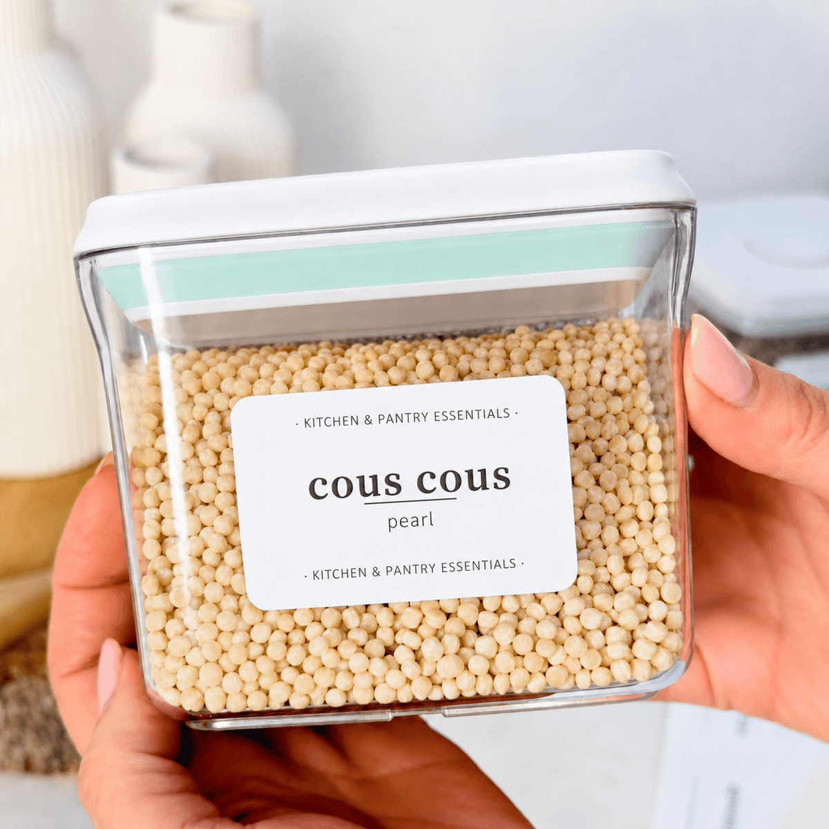 Clear Push Top Pantry Storage Containers - Various Sizes