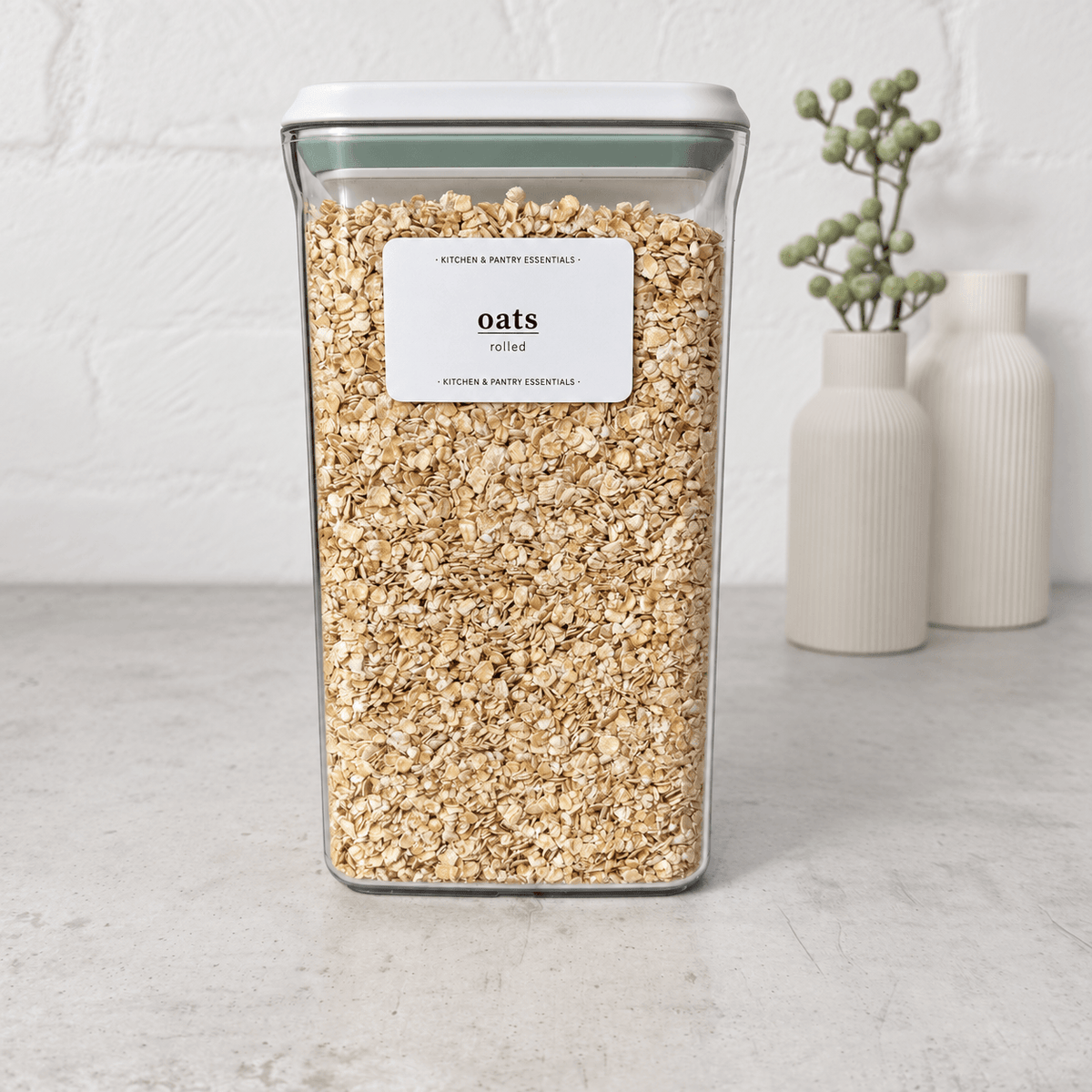 Clear Push Top Pantry Storage Containers - Various Sizes