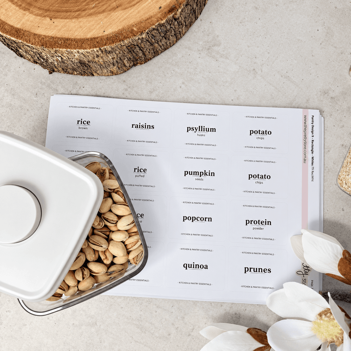 Clear Push Top Pantry Storage Containers - 10 Piece Bundle
