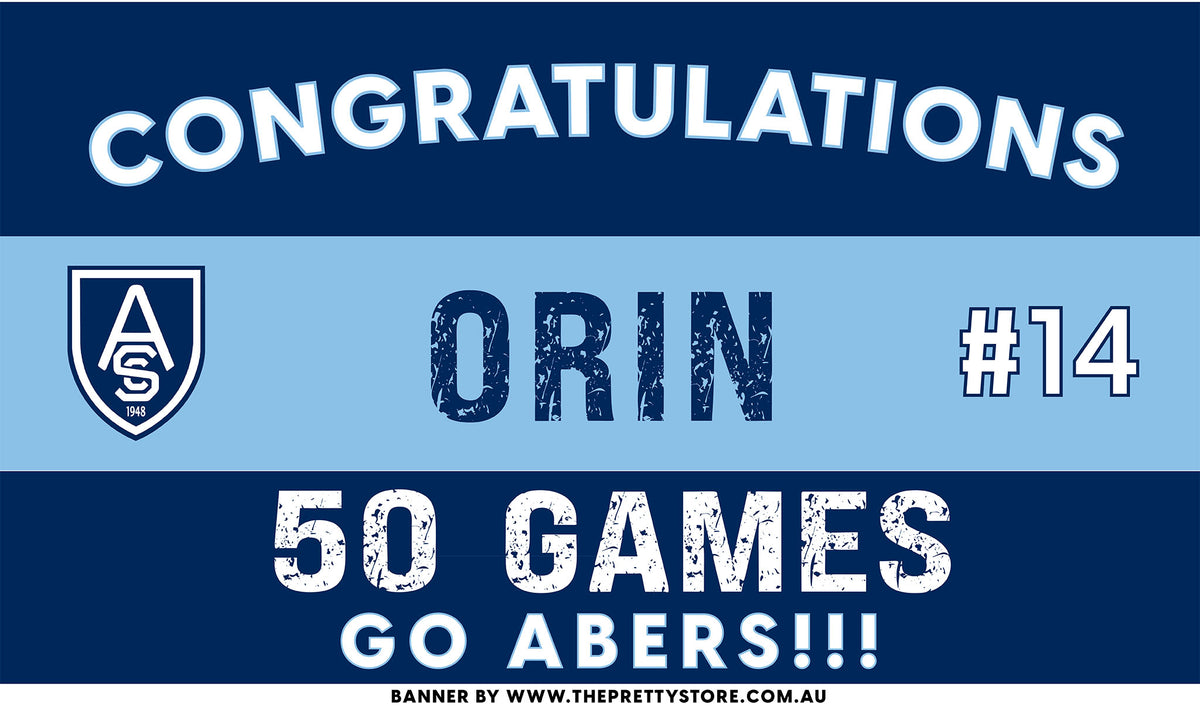 Sports Milestone Banner - Aberfeldie Sports Club [Classic Style]