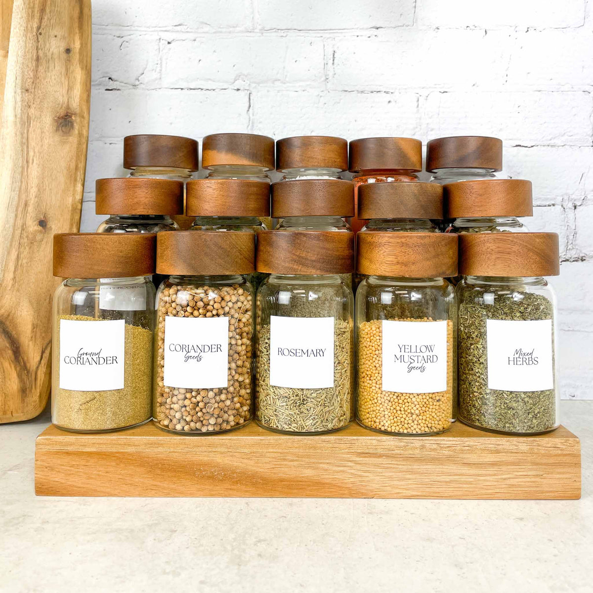 Spice Jar Label Set - Design 29 - Square