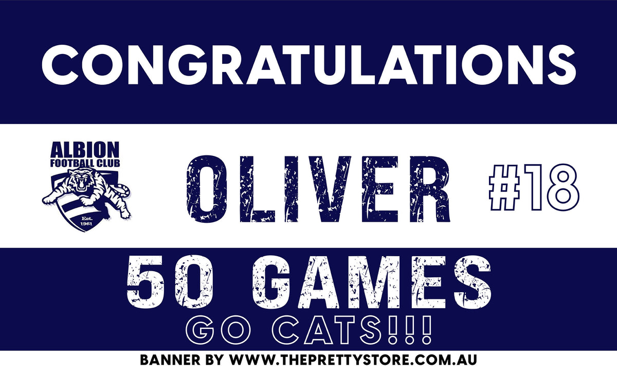 Sports Milestone Banner - Albion FC
