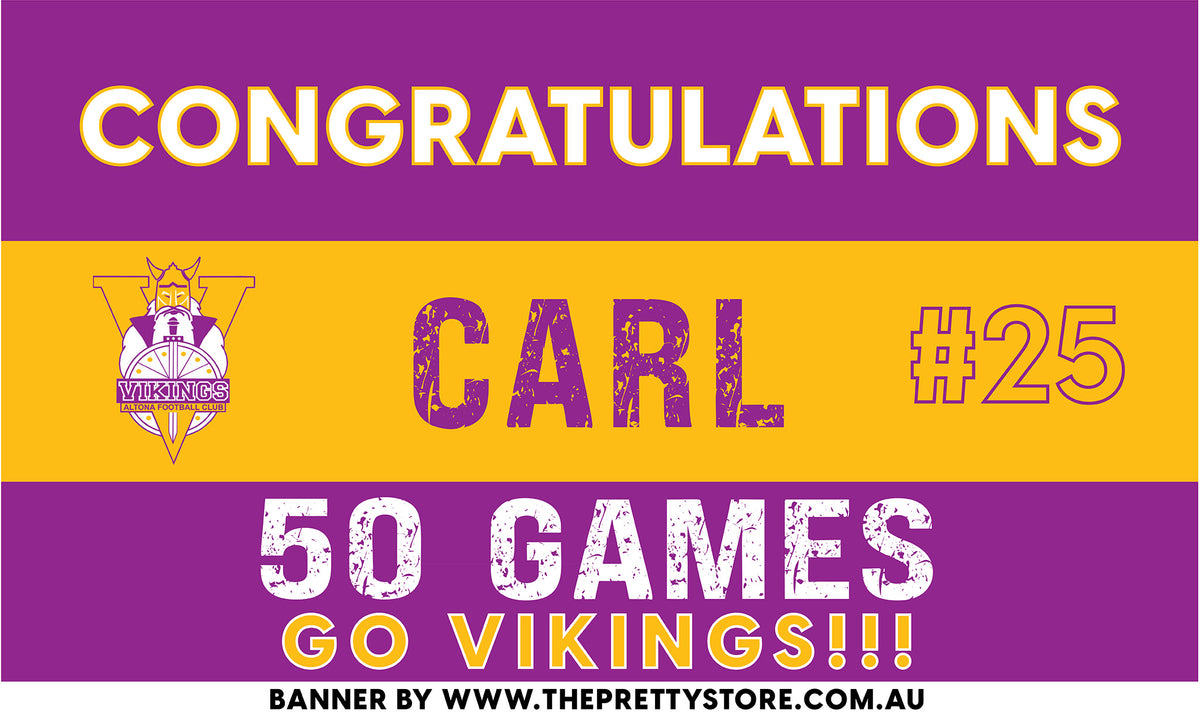 Sports Milestone Banner Kit - Altona Vikings FC