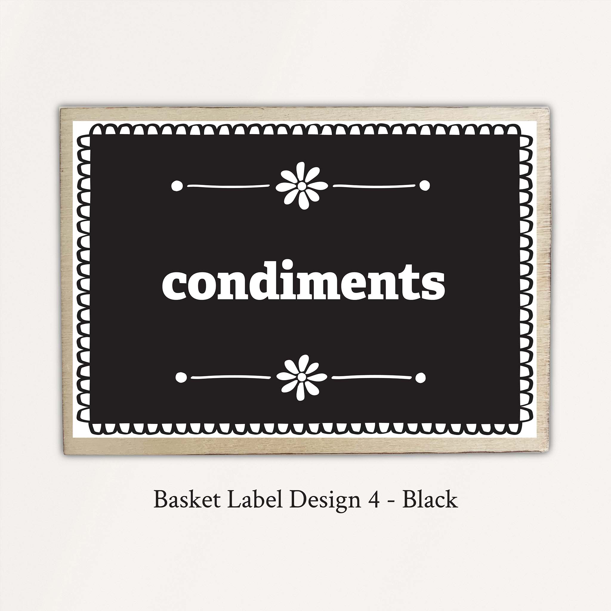 Kitchen Storage Basket Labels | Pretty Pantry Labels - The Pretty Store