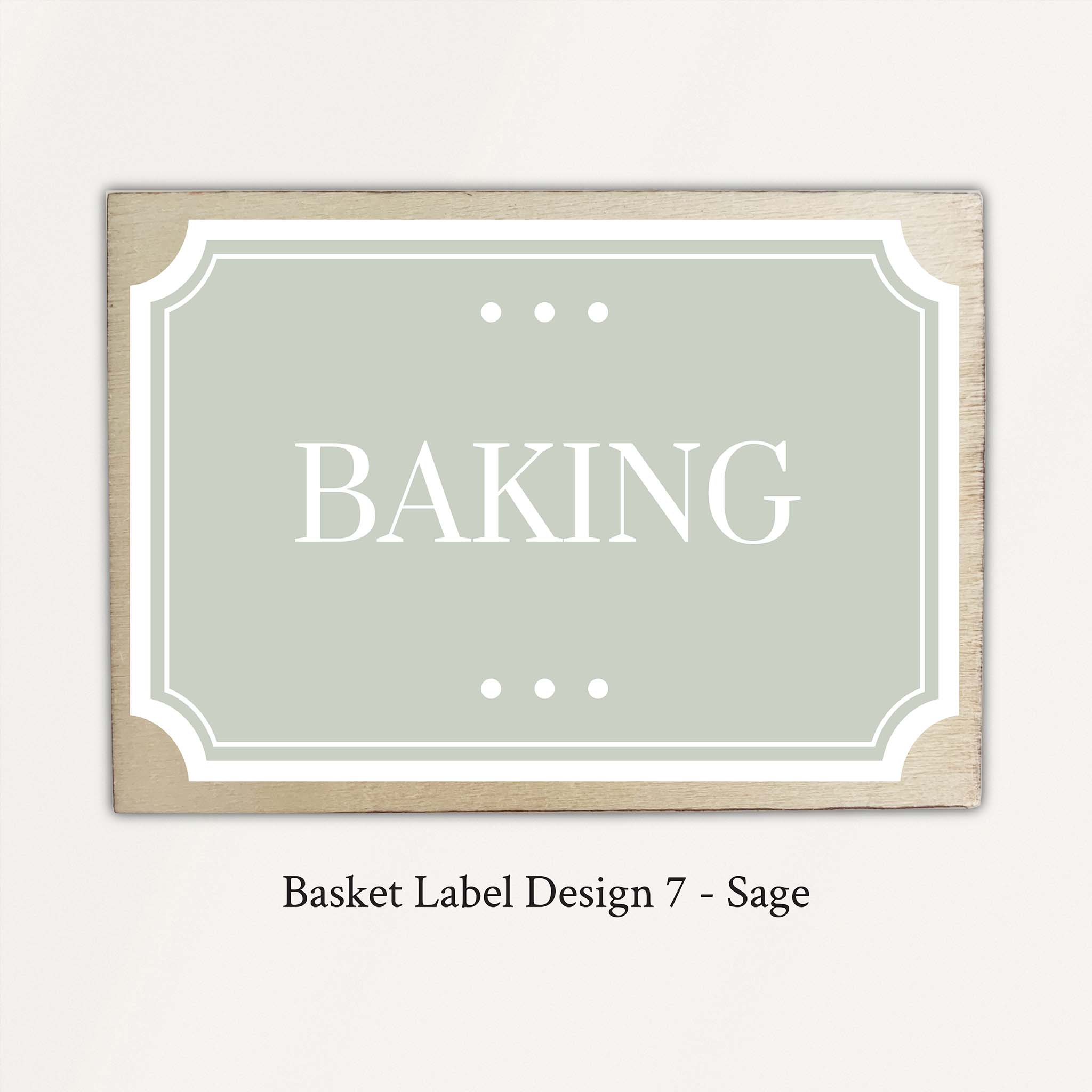 Kitchen Storage Basket Labels | Pretty Pantry Labels - The Pretty Store