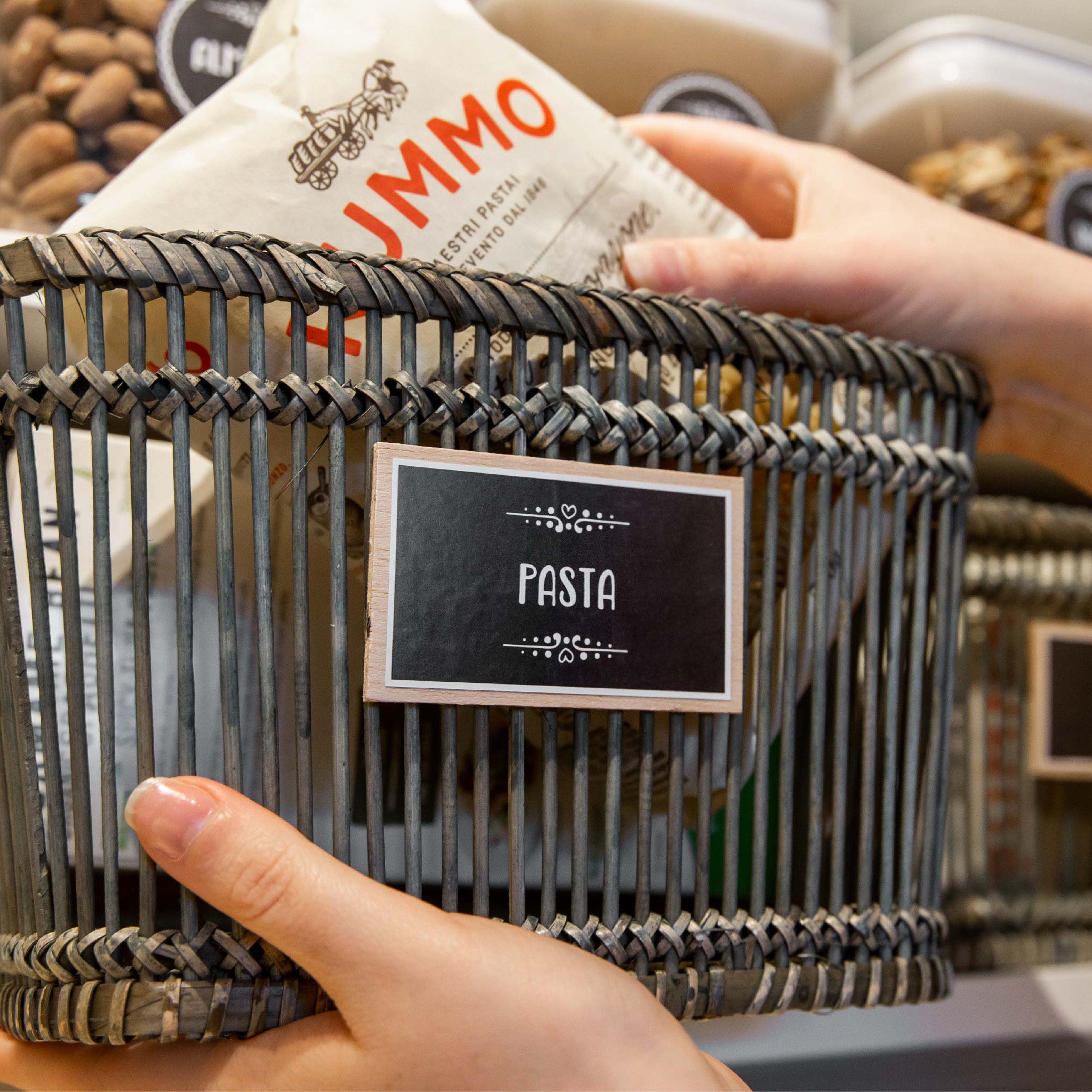 Kitchen Storage Basket Labels | Pretty Pantry Labels - The Pretty Store