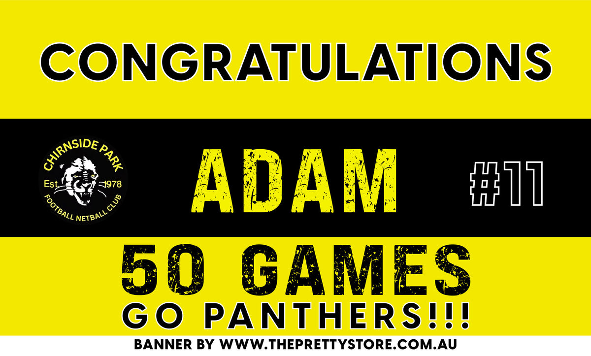 Sports Milestone Banner - Chirnside Park FNC