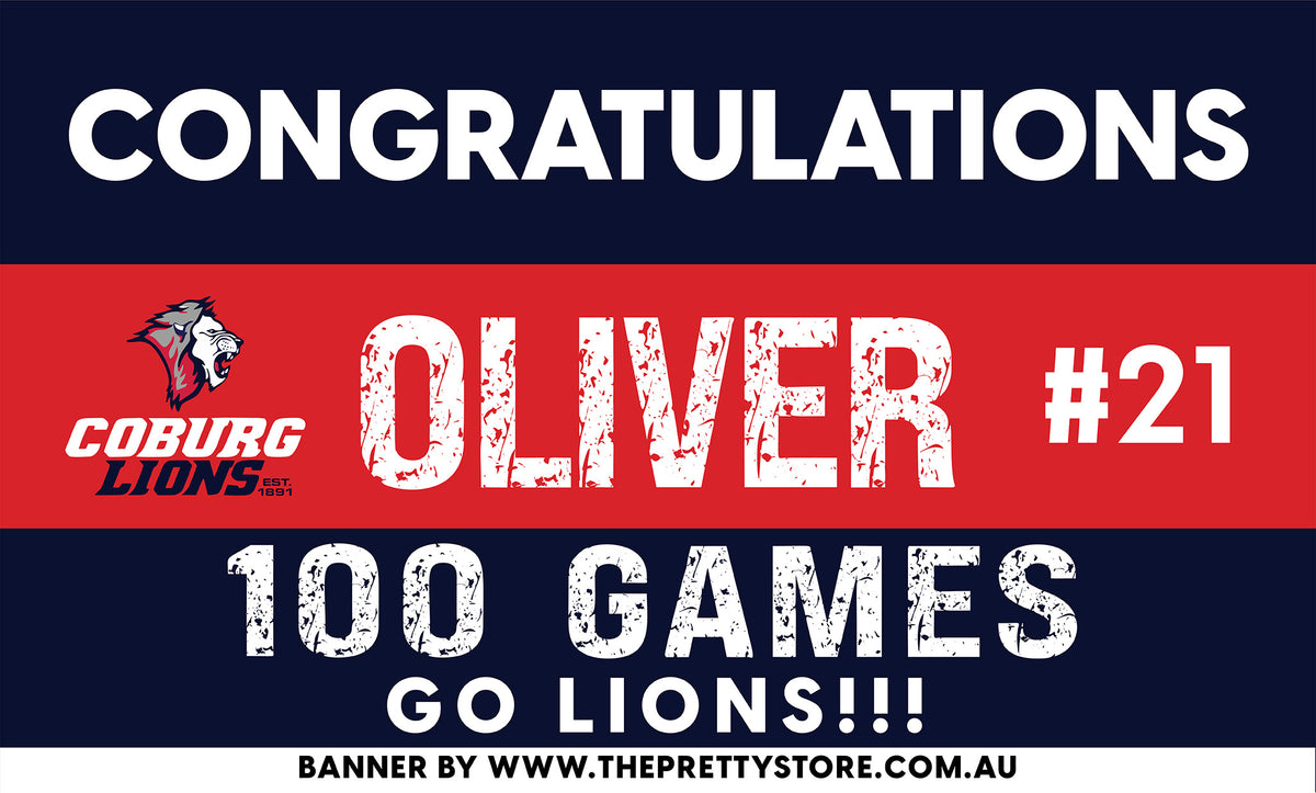 Sports Milestone Banner - Coburg Lions JFC