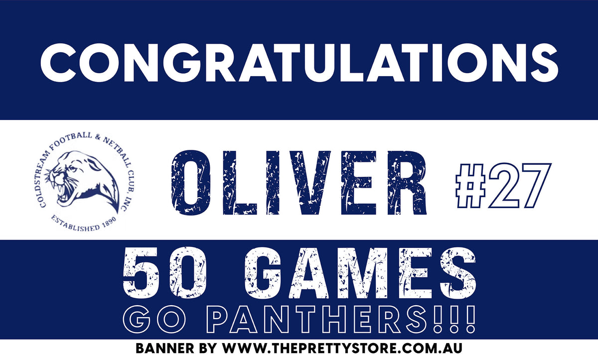 Sports Milestone Banner Kit - Coldstream FNC