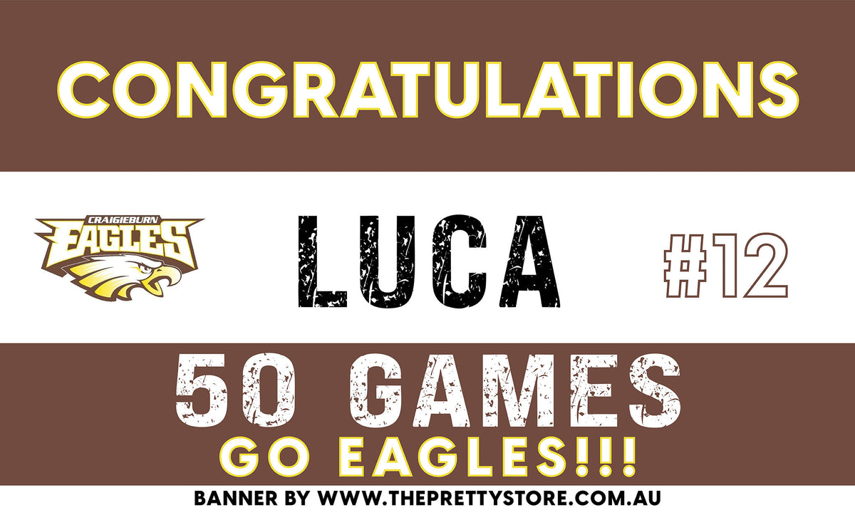 Sports Milestone Banner - Craigieburn FC