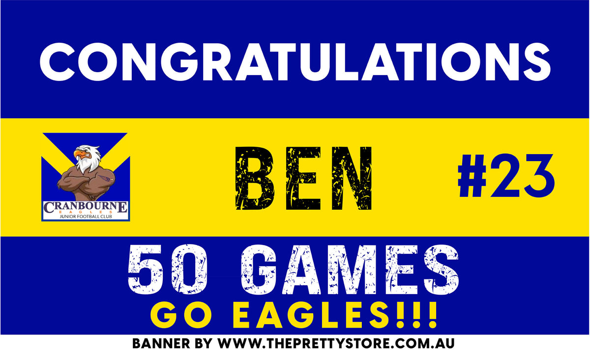 Sports Milestone Banner Kit - Cranbourne Eagles (JFC)