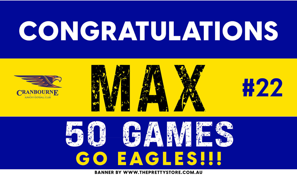 Sports Milestone Banner Kit - Cranbourne Eagles JFC