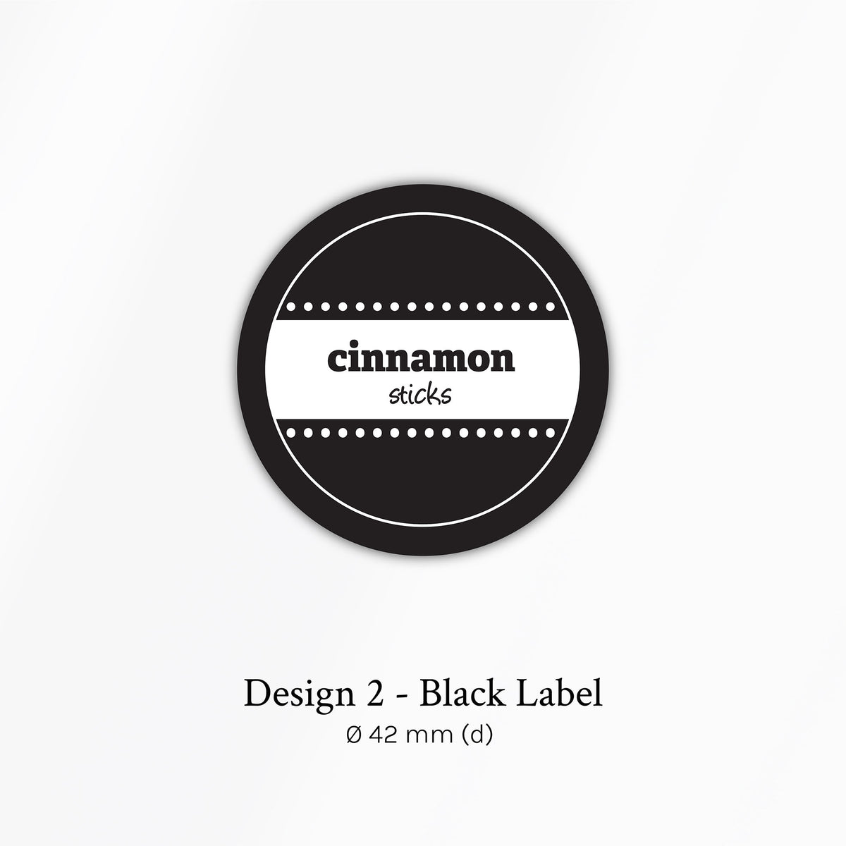 Black Circle Labels