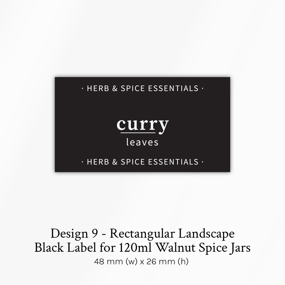Custom Spice Jar Labels (All Designs)