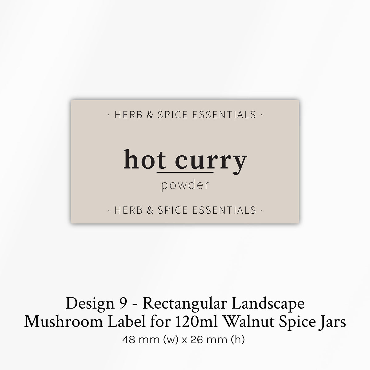 Custom Spice Jar Labels (All Designs)