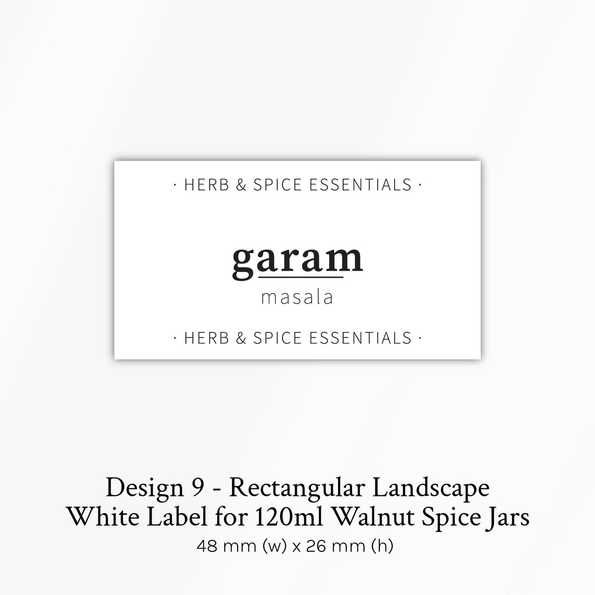 Custom Spice Jar Labels (All Designs)