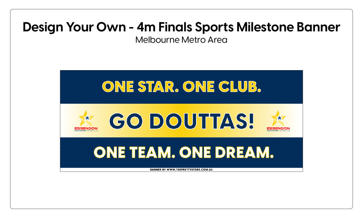 Design Your Own - 4m FINALS Sports  Milestone Banner