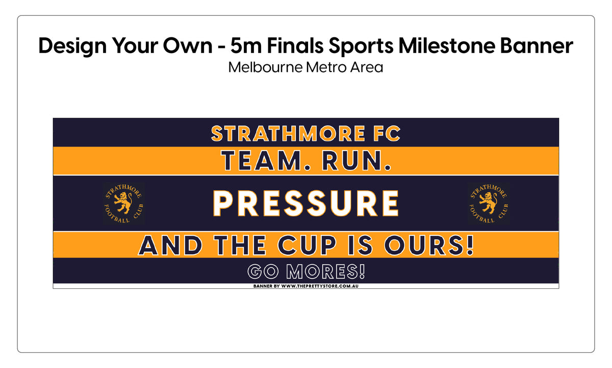 Design Your Own - 5m FINALS Sports Milestone Banner