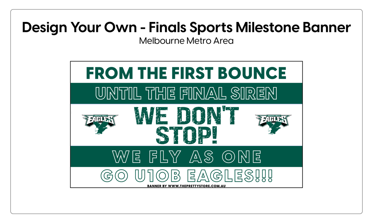 Design Your Own - FINALS Sports  Milestone Banner