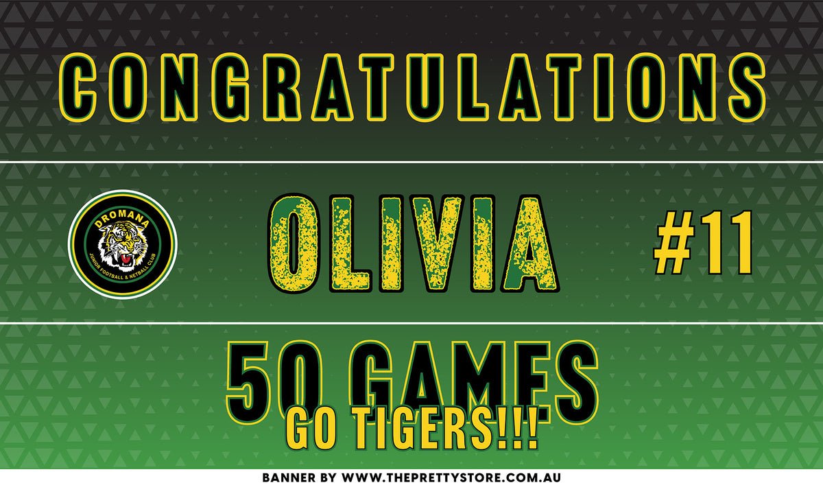 Sports Milestone Banner - Dromana JFNC [Gradient Style]