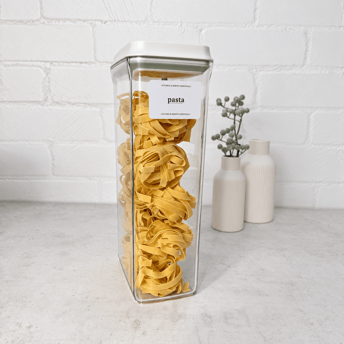 Clear Push Top Pantry Storage Containers - Various Sizes