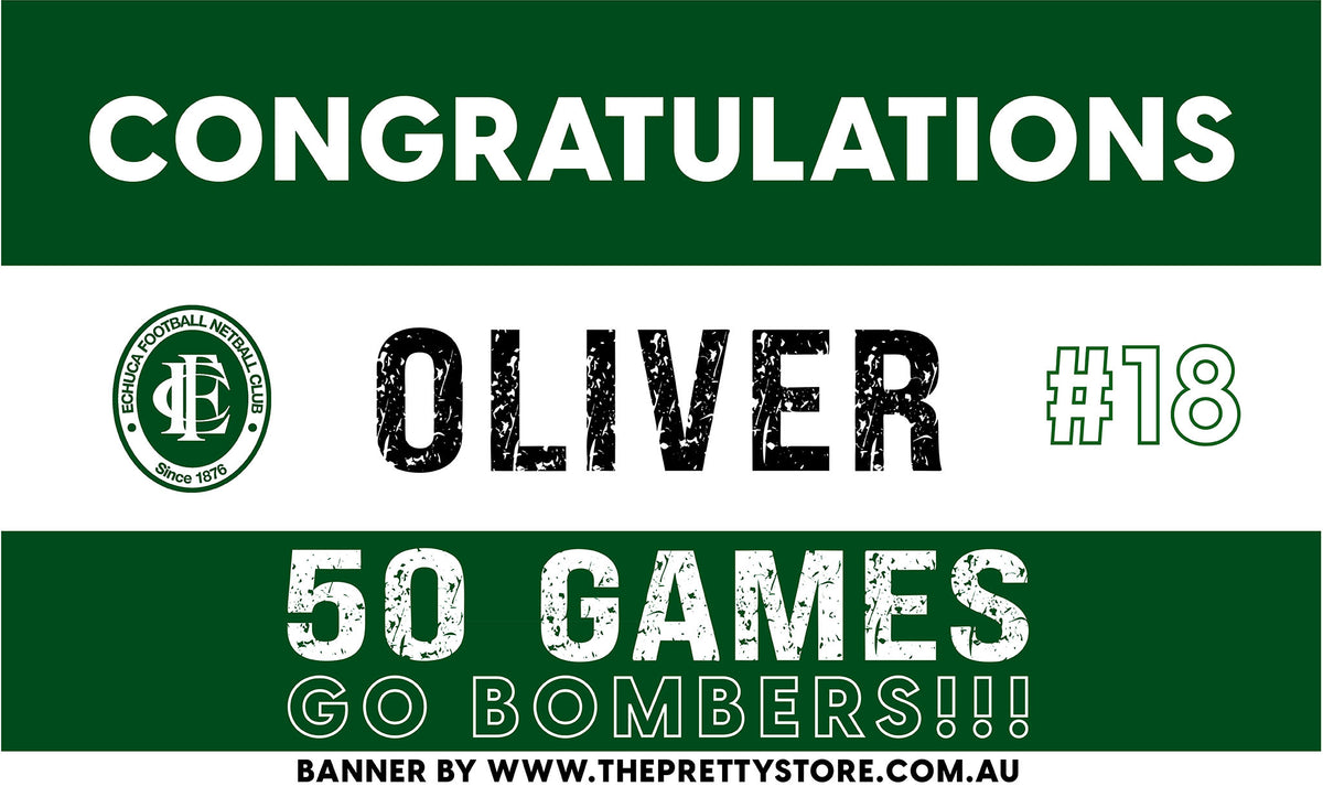 Sports Milestone Banner Kit - Echuca FNC