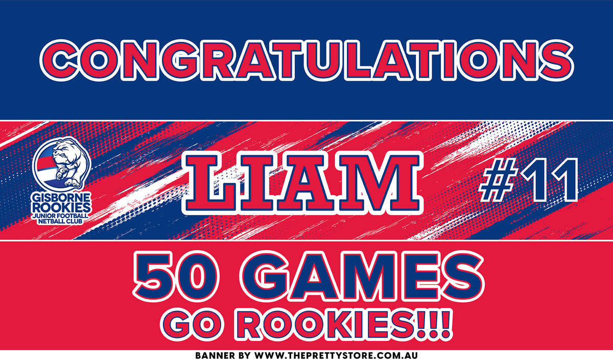 Sports Milestone Banner - Gisborne Rookies JFNC [Dynamic Style]