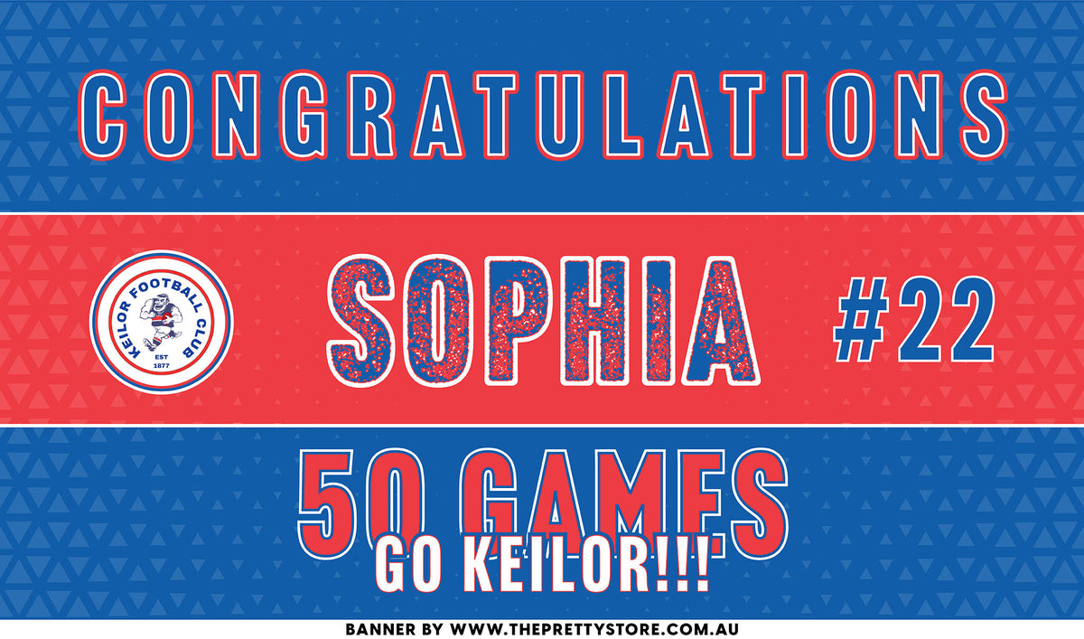 Sports Milestone Banner - Keilor FC [Vibrant Style]