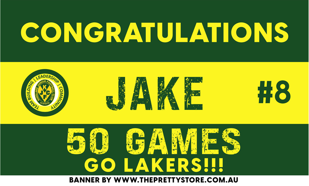 Sports Milestone Banner Kit - Kinglake JFC