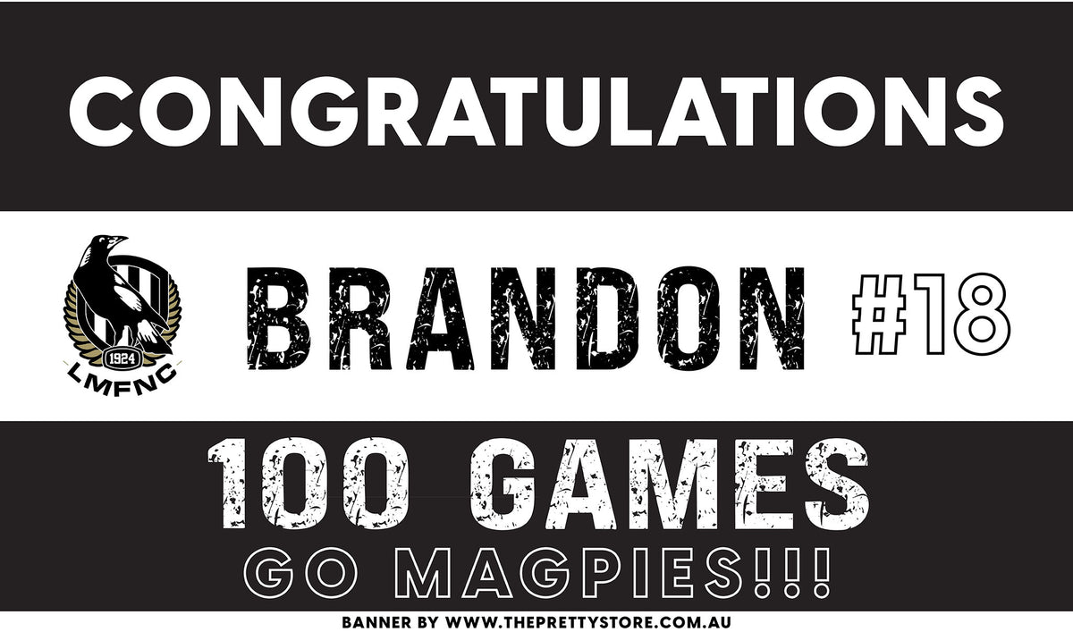 Sports Milestone Banner - Laverton Magpie FC