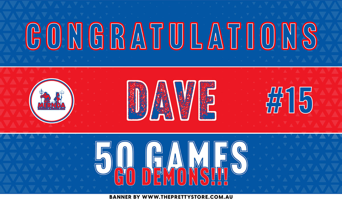 Sports Milestone Banner - Mernda FNC [Vibrant Style]