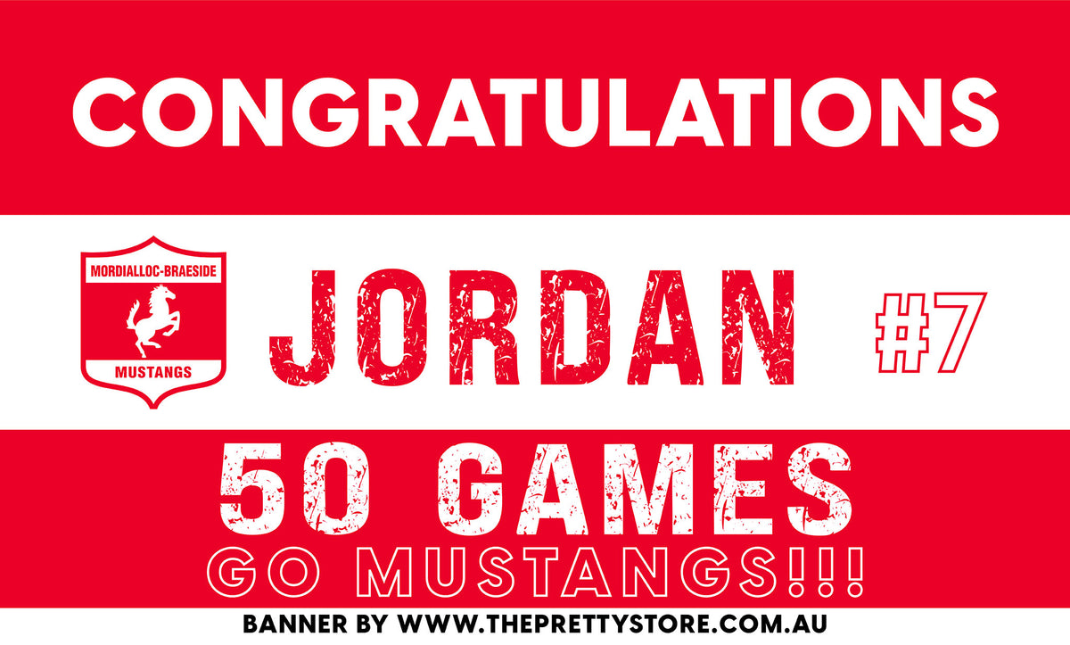 Sports Milestone Banner - Mordialloc Braeside JFC