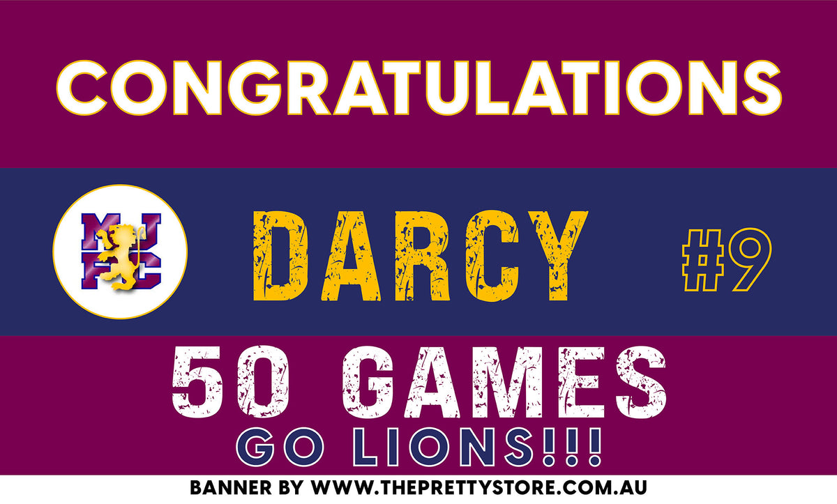Sports Milestone Banner - Murrumbeena JFC