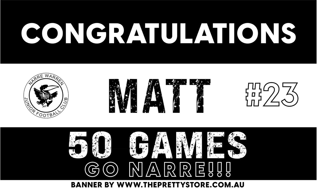 Sports Milestone Banner - Narre Warren JFC