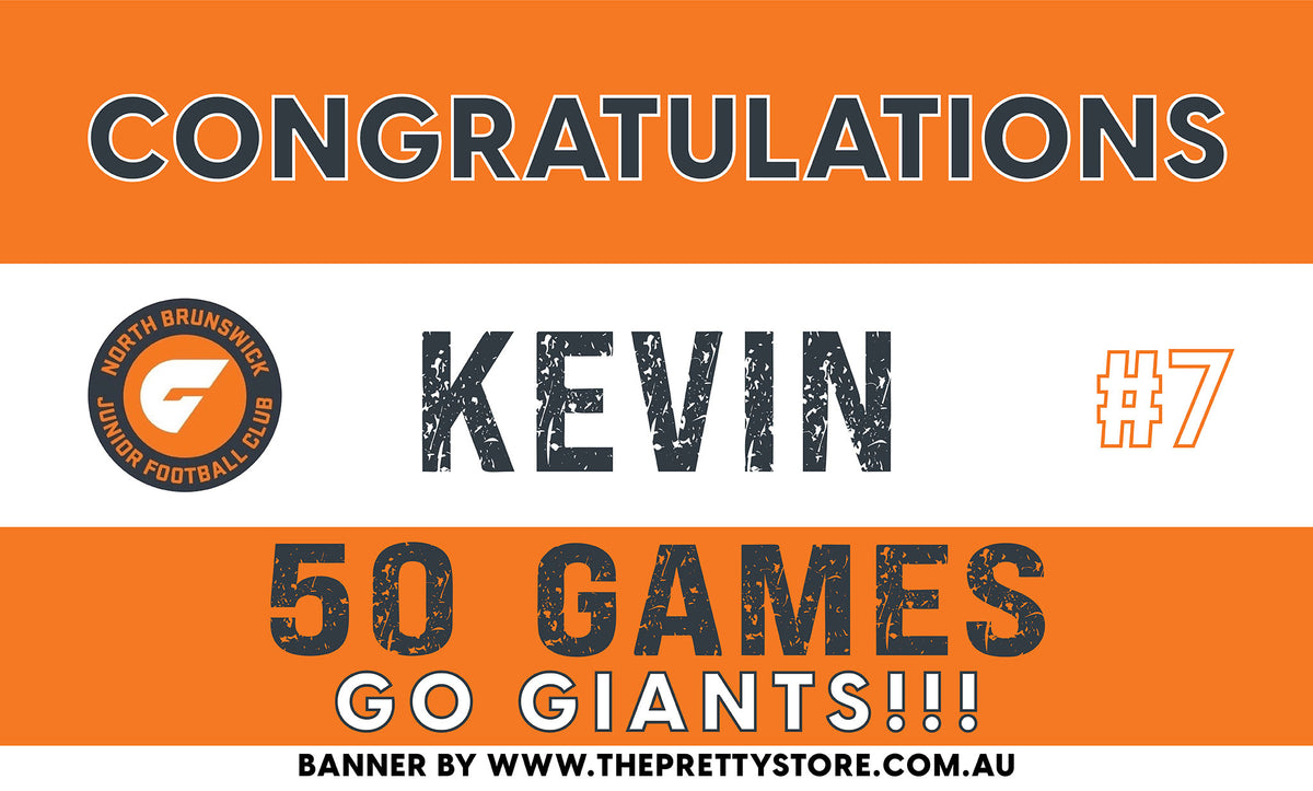 Sports Milestone Banner - North Brunswick Giants JFC