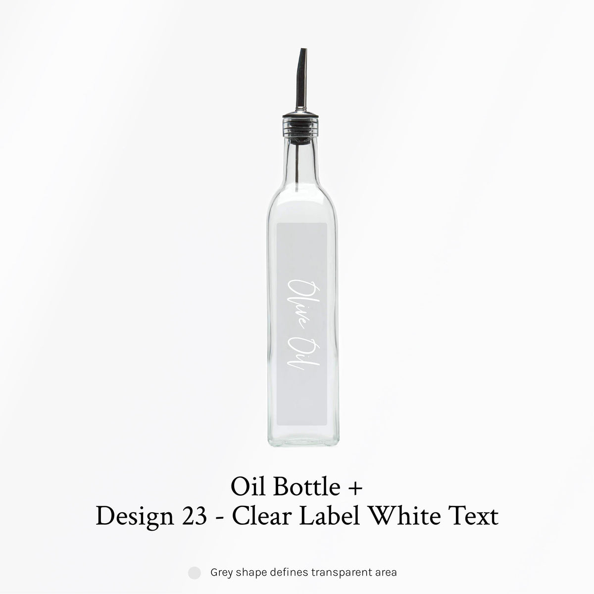 500ml Oil Bottle and Label