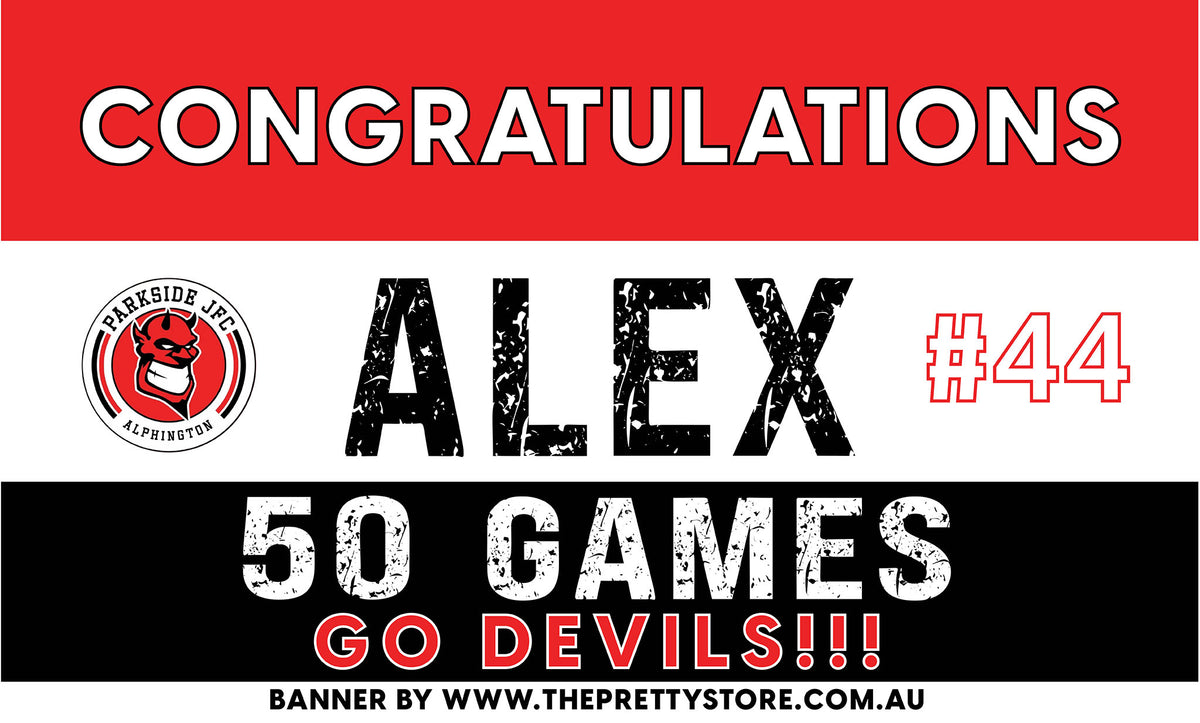 Sports Milestone Banner - Parkside JFC (Alphington)