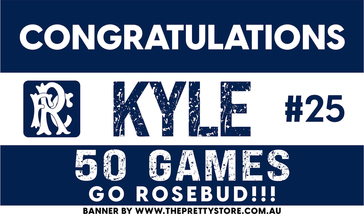 Sports Milestone Banner - Rosebud FNC