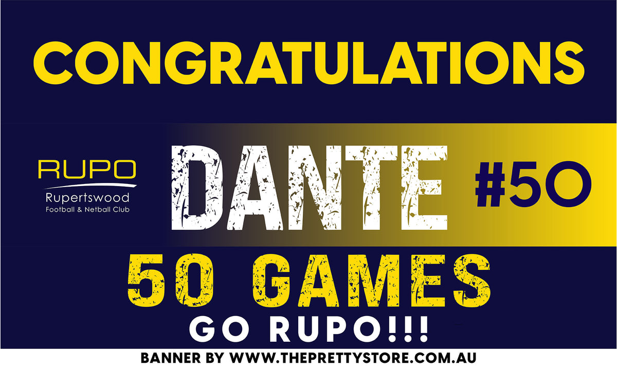 Sports Milestone Banner - Rupertswood FNC