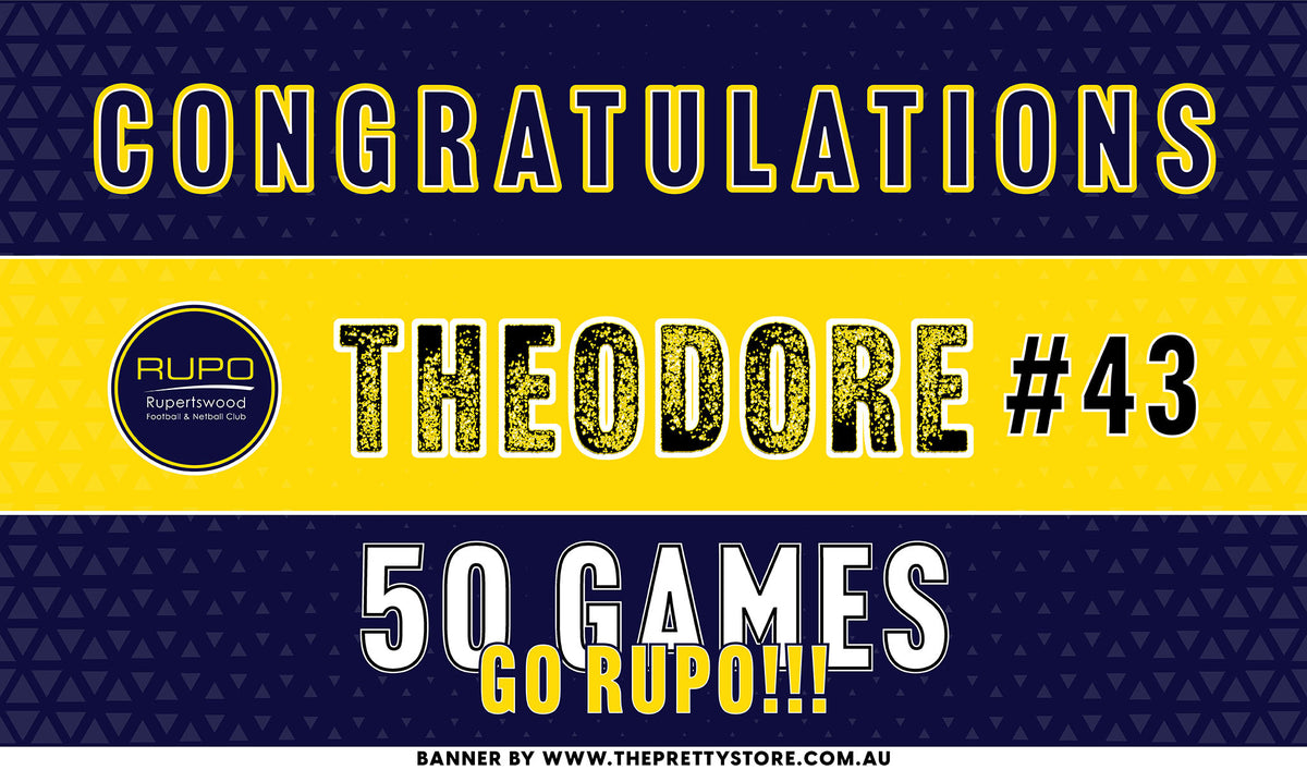 Sports Milestone Banner - Rupertswood FNC [Vibrant Style]