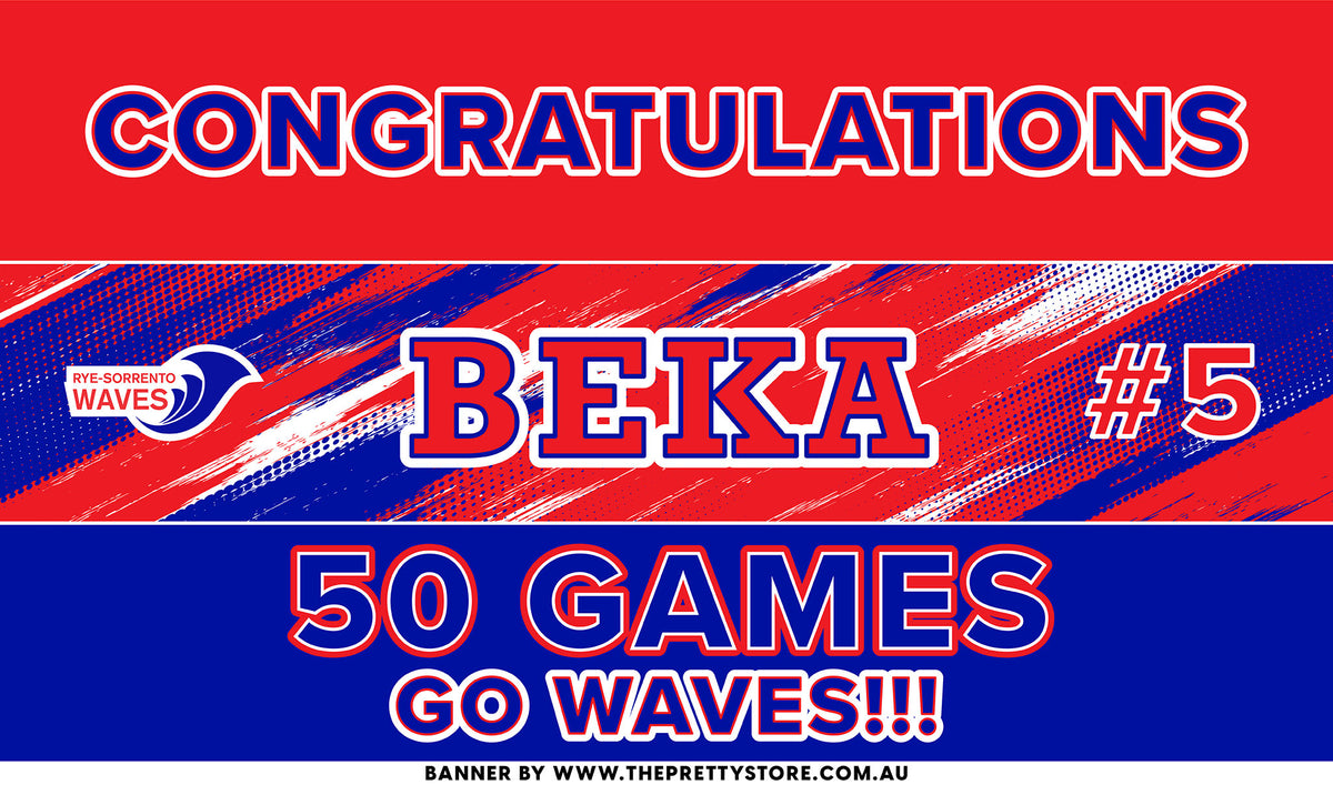 Sports Milestone Banner - Rye Sorrento Waves JFC [Dynamic Style]