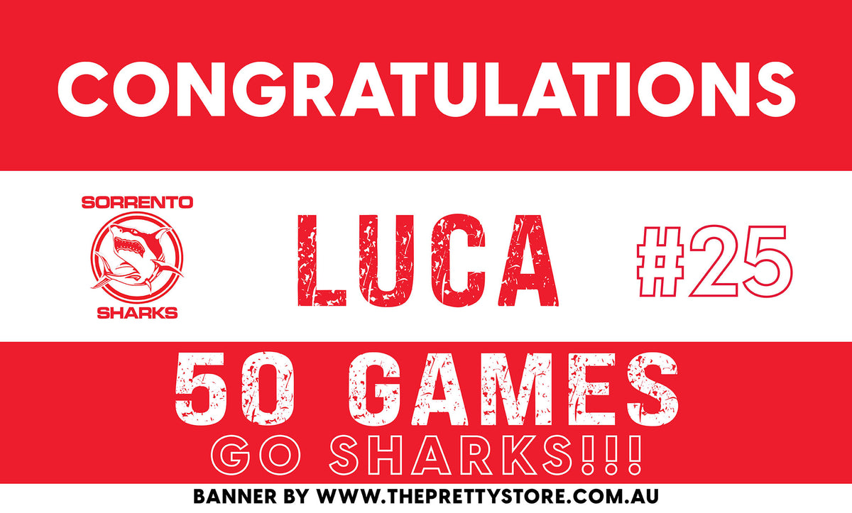 Sports Milestone Banner - Sorrento JFC