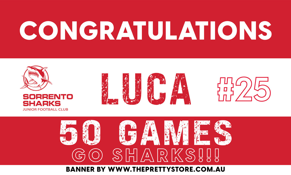 Sports Milestone Banner - Sorrento JFC