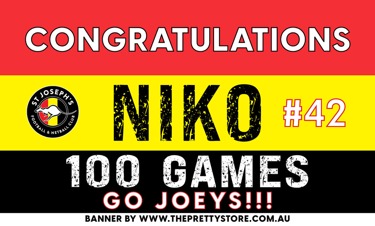 Sports Milestone Banner Kit - St Joseph’s FNC (Geelong)