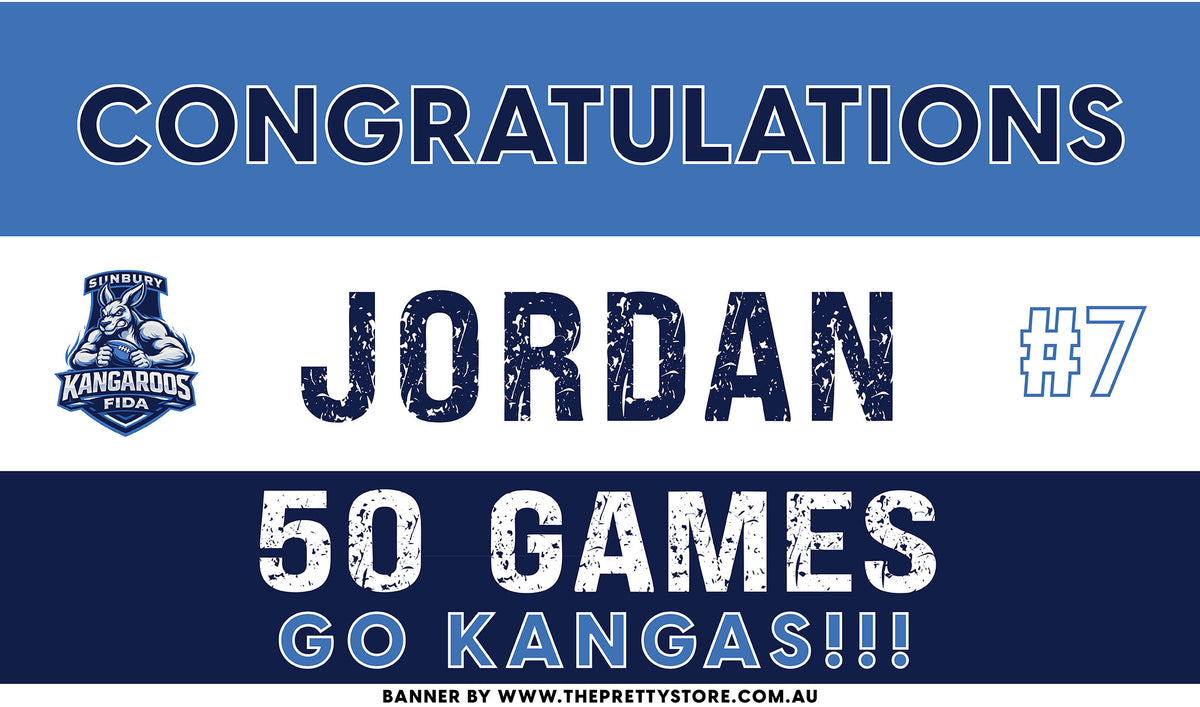 Sports Milestone Banner - Sunbury Kangaroos FIDA